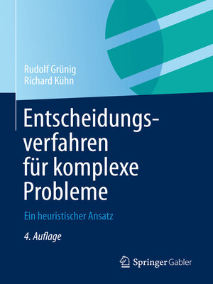 cover image of Entscheidungsverfahren für komplexe Probleme